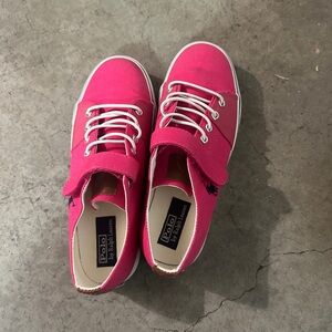 Hot Pink Ralph Lauren Kids Sneakers